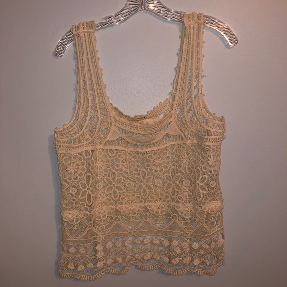 open work crochet tank top - Picture 1 of 3